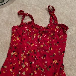 Floral button down dress